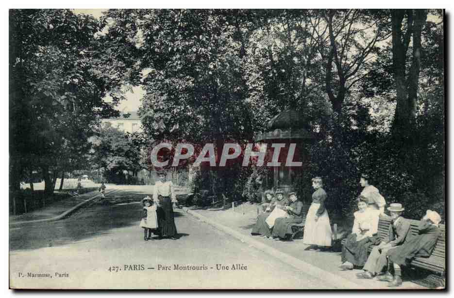 PARIS — Parc Montouris — Une Allée — P. Marmuse, Paris, n° 427
