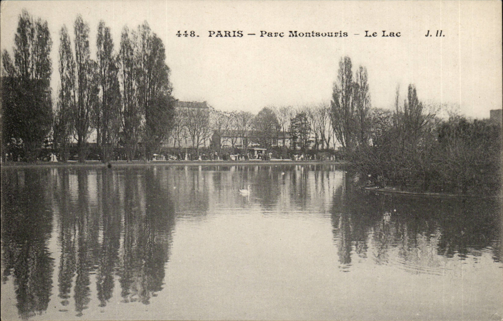 Paris (14) - Le Parc Montsouris- Le Lac-Cygne-CPA