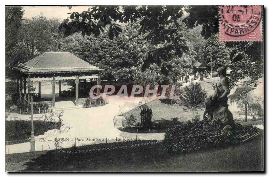 Paris (14) - Le Parc Montsouris- Le Kiosque-CPA