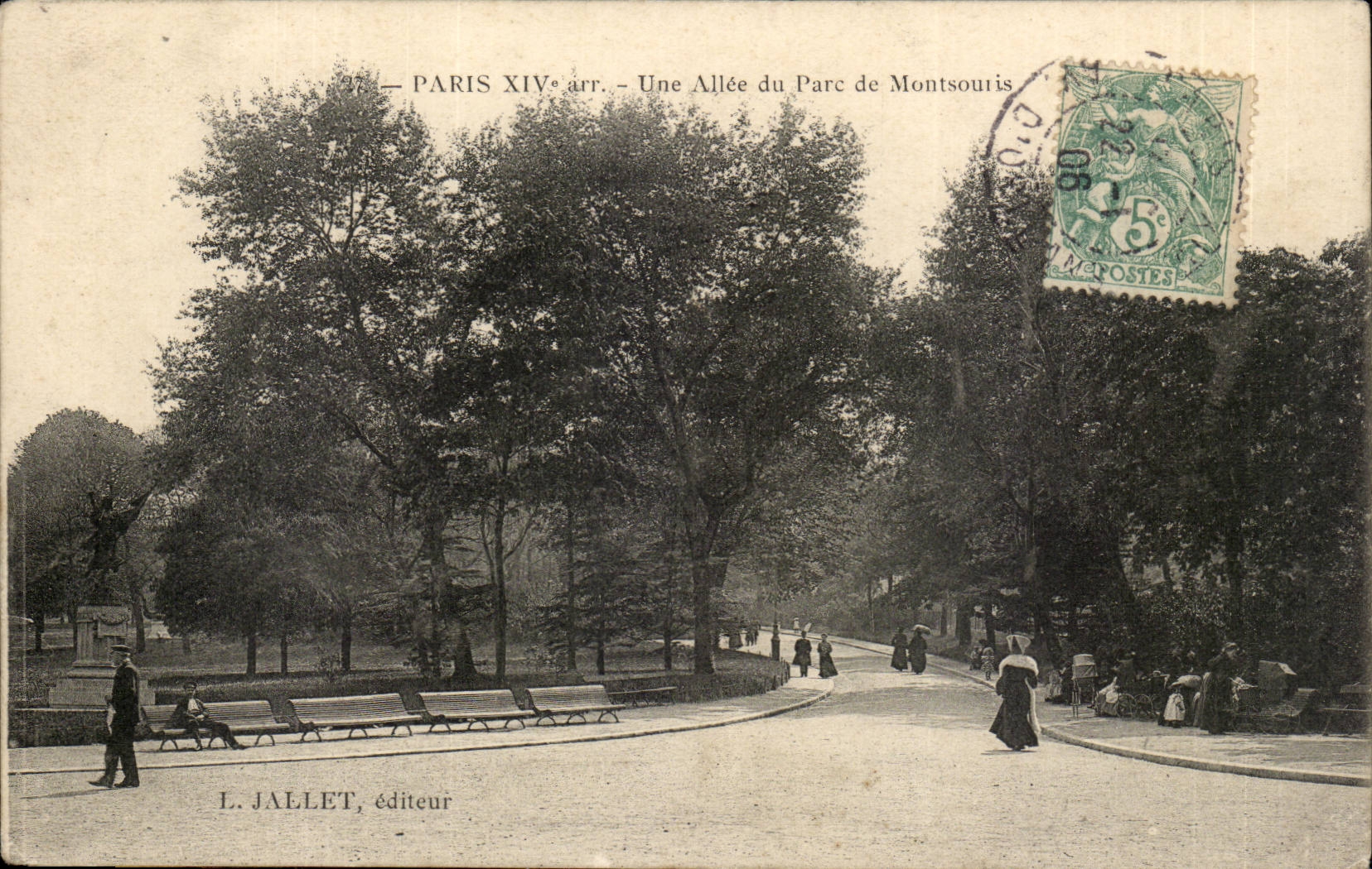 Paris (14) - Le Parc Montsouris- Une Allee du Parc -CPA
