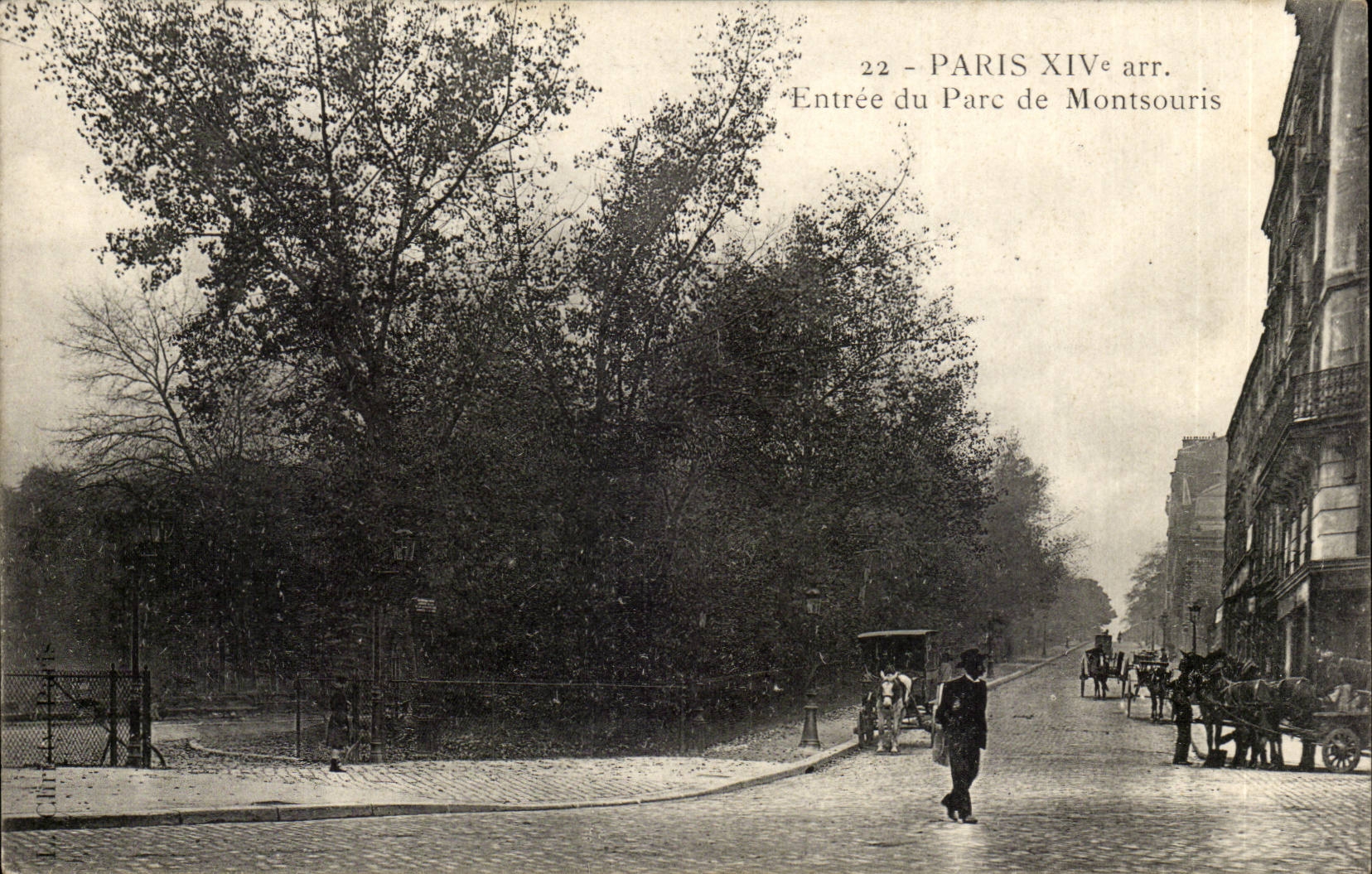 Paris (14) - Le Parc Montsouris- Entree du Parc -CPA