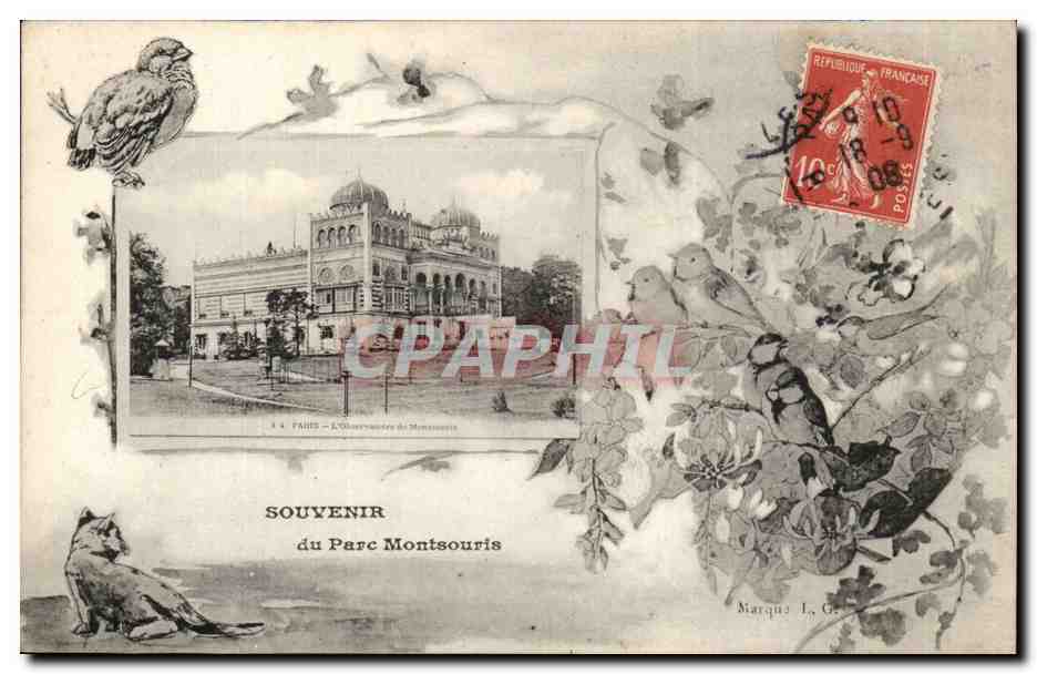 L'Observatoire de Montsouris — Souvenir du Parc Montsouris — Marquis J. G.
