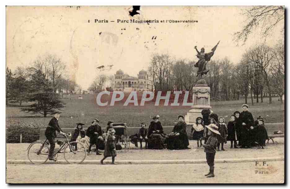 Paris (14) - Parc de Montsouris- l'Observatoire-enfants --CPA