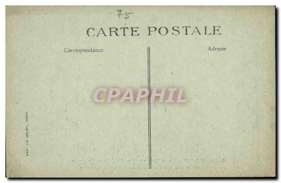 Paris (14) - Parc de Montsouris- Monument eleve au Colonel Flatters --CPA — Rückseite