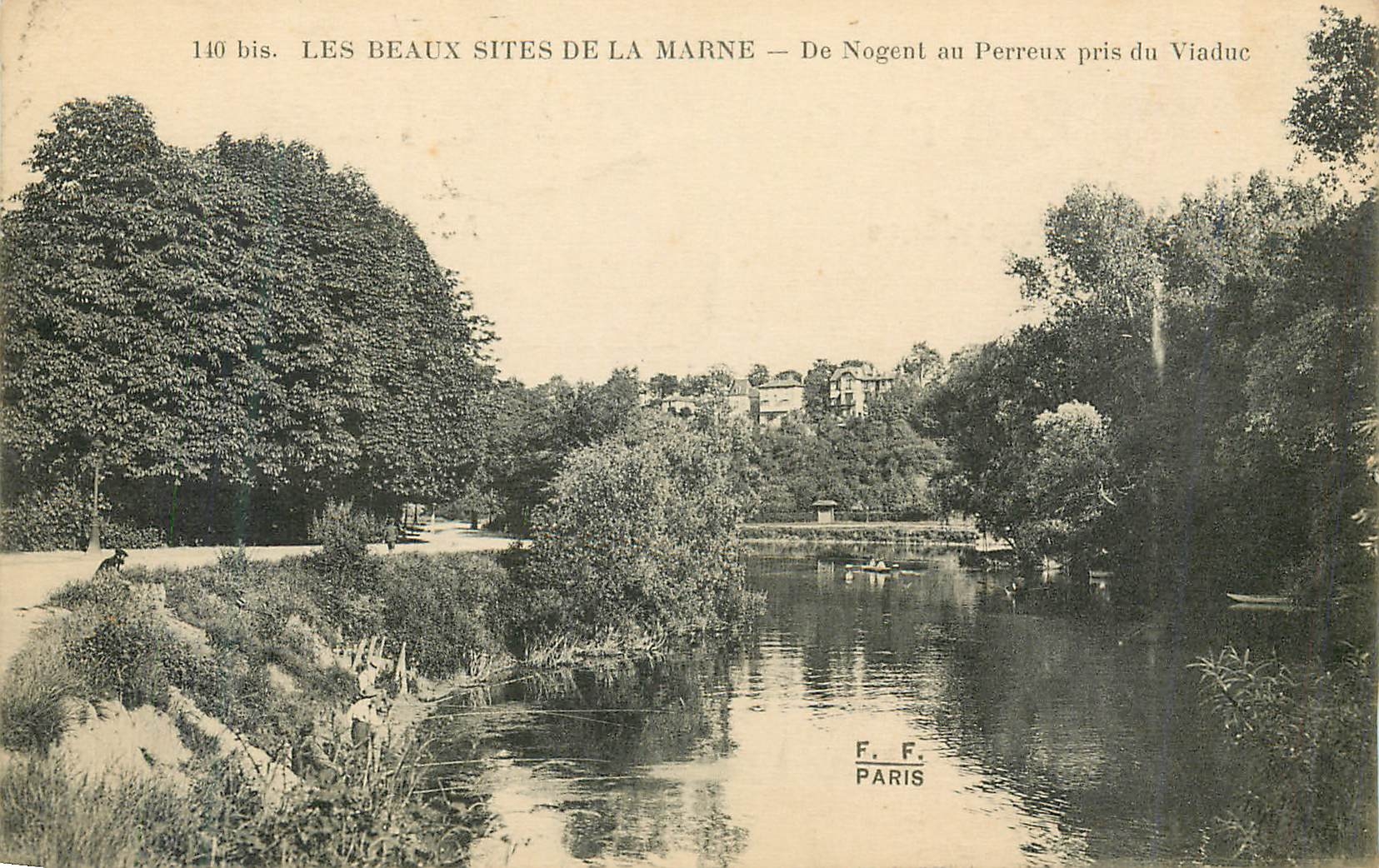 CPA Les Beaux Sites de la Marne De Nogent au Perreux pris du Viaduc 