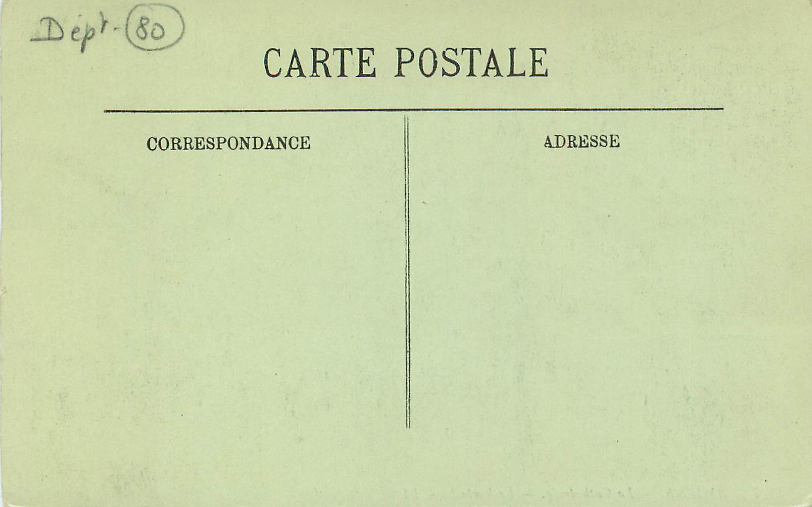 CPA Amiens La Cathedrale Le Portail  — Rückseite