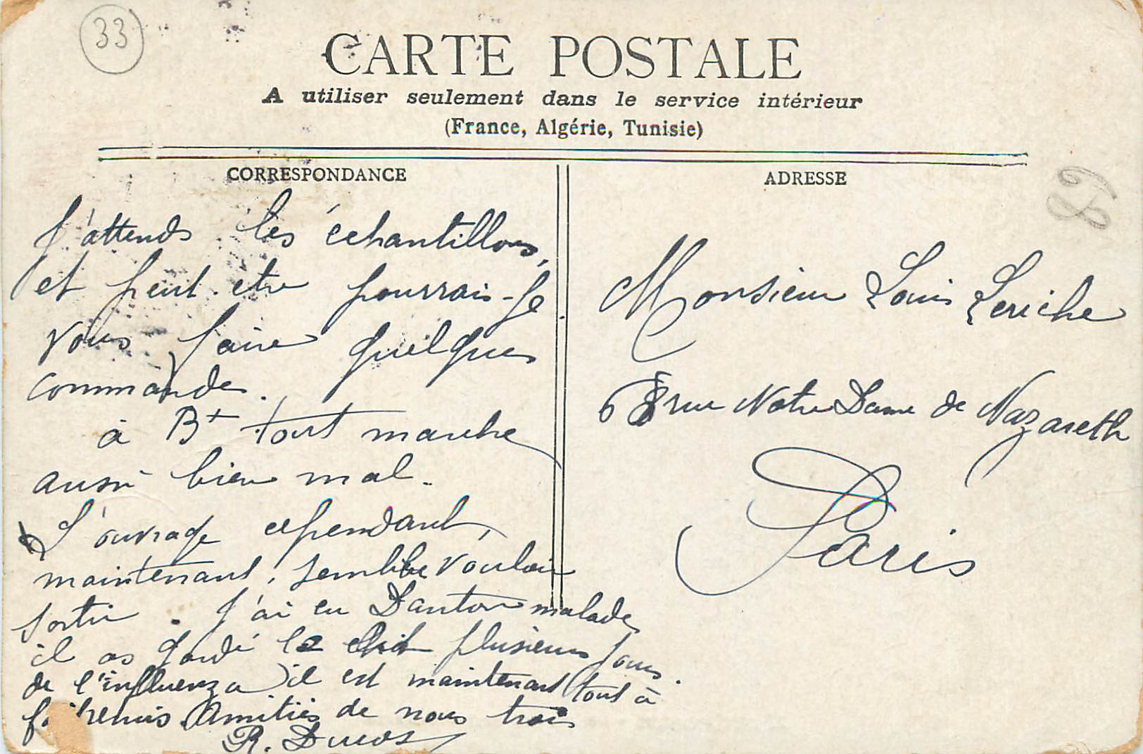 CPA Bordeaux Le Pont Metallique  Train — Verso