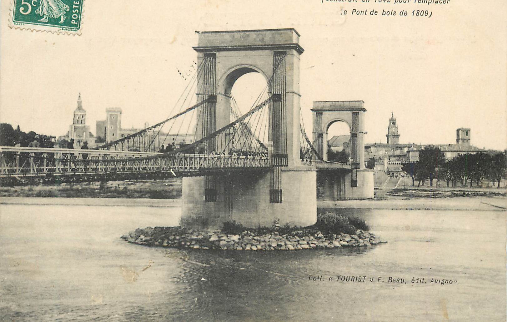 CPA Pont de bois  Avignon