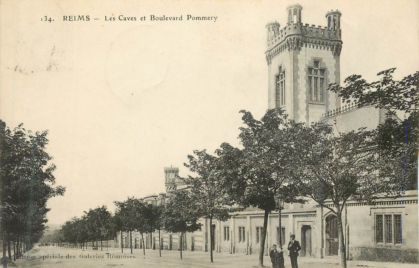 CPA Reims Les Caves et Boulevard Pommery 