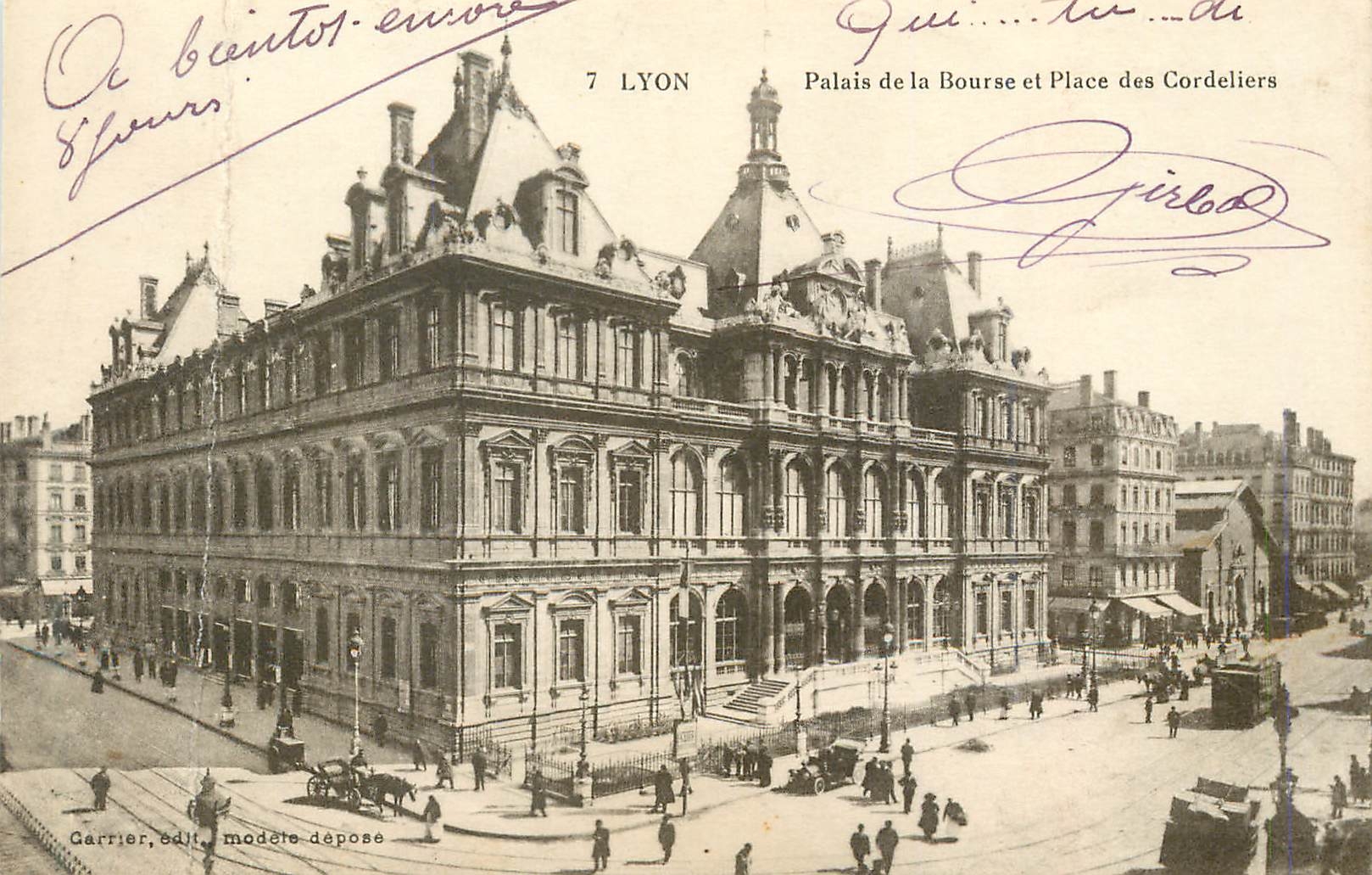 CPA Lyon Palais de la Bourse et Place des Cordeliers 