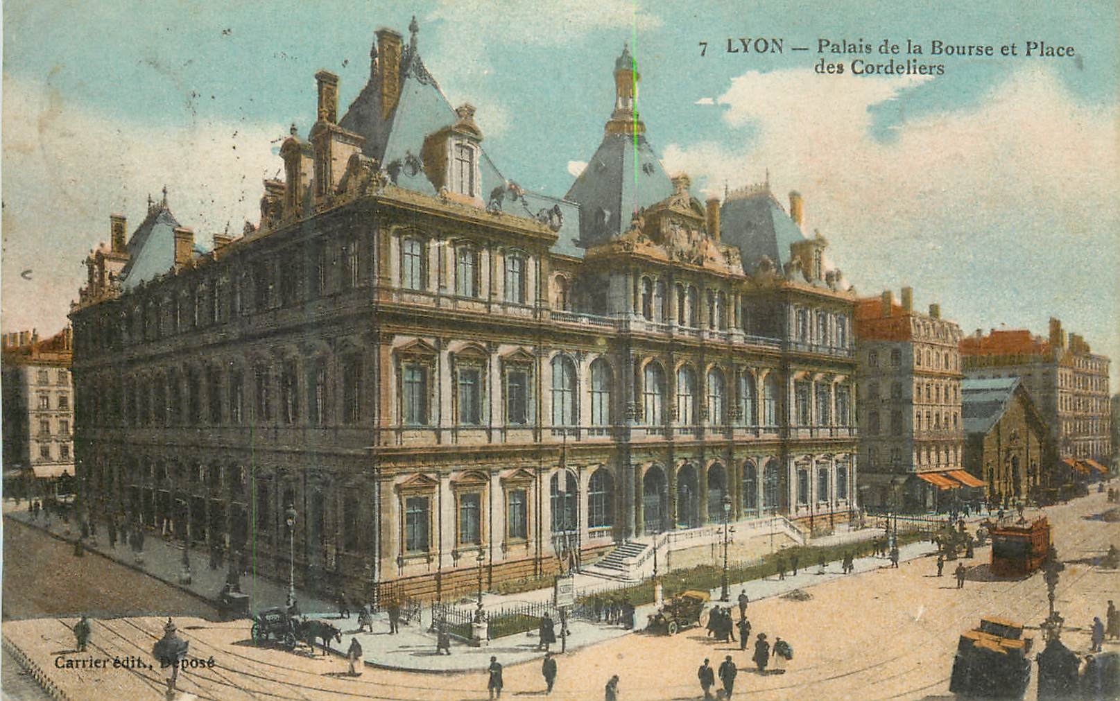 CPA Lyon Palais de la Bourse et Place des Cordeliers 