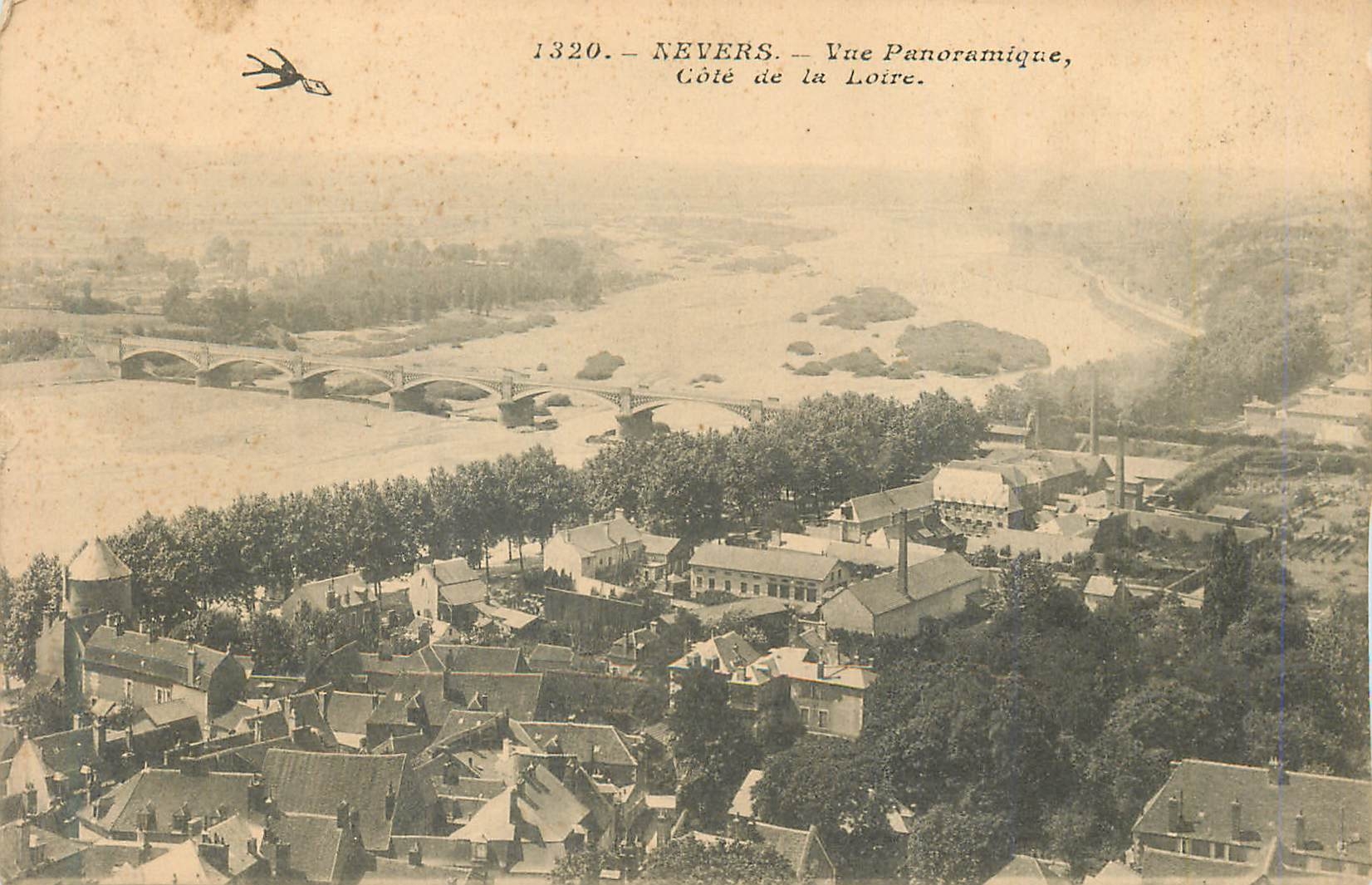 CPA Nevers Vue panoramique Cote de la Loire 