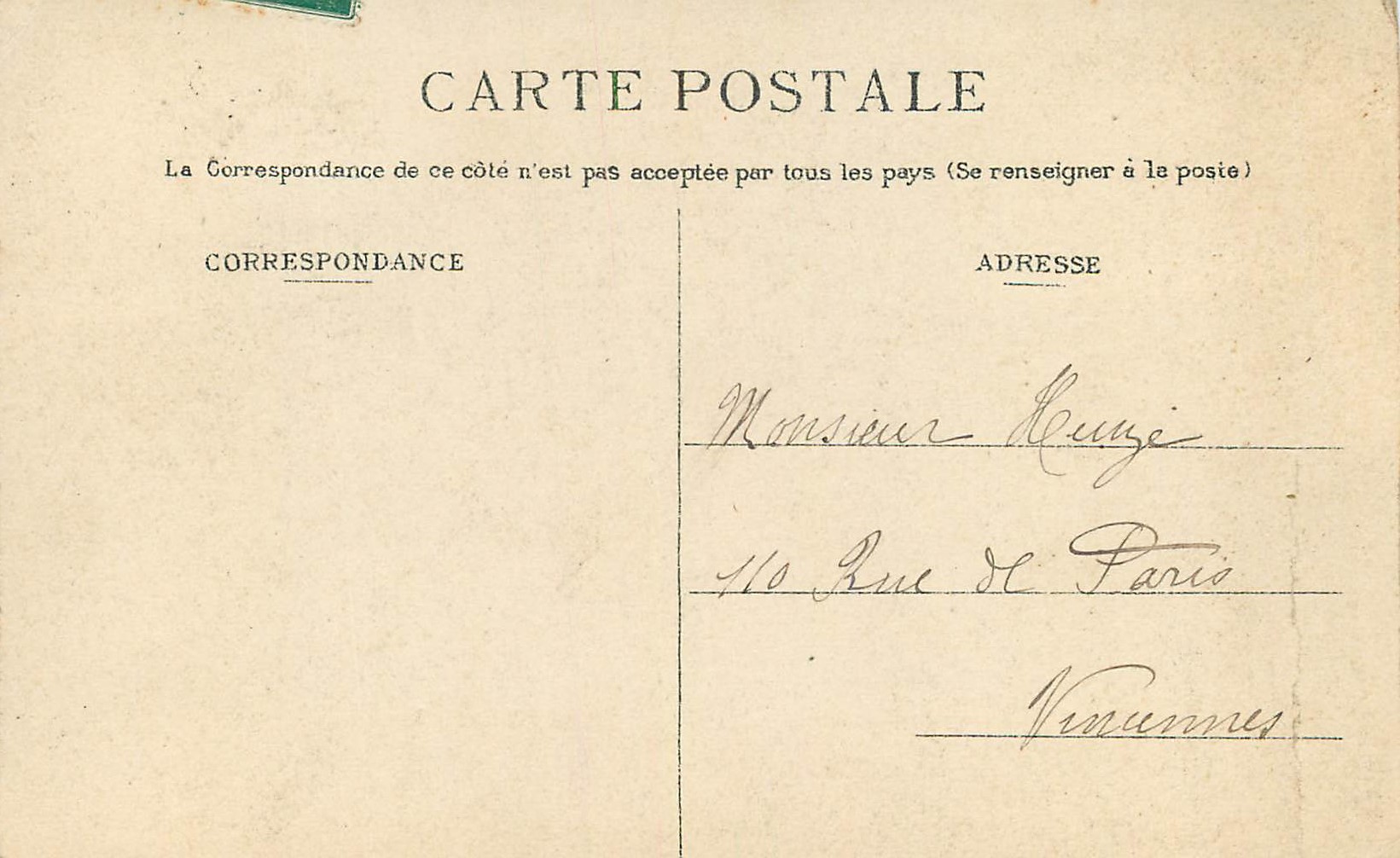 CPA Nevers Le Campanile de la Cathedrale  — Rückseite