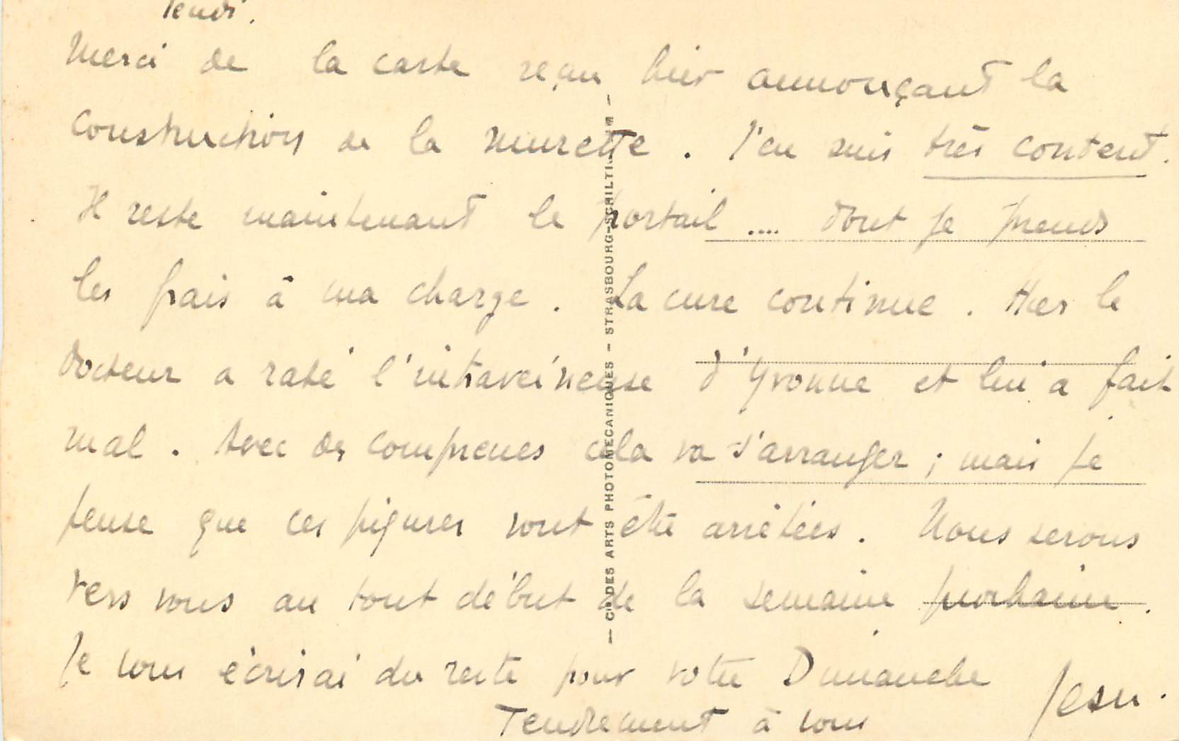 CPA Vichy Le Parc des Celestins — Verso
