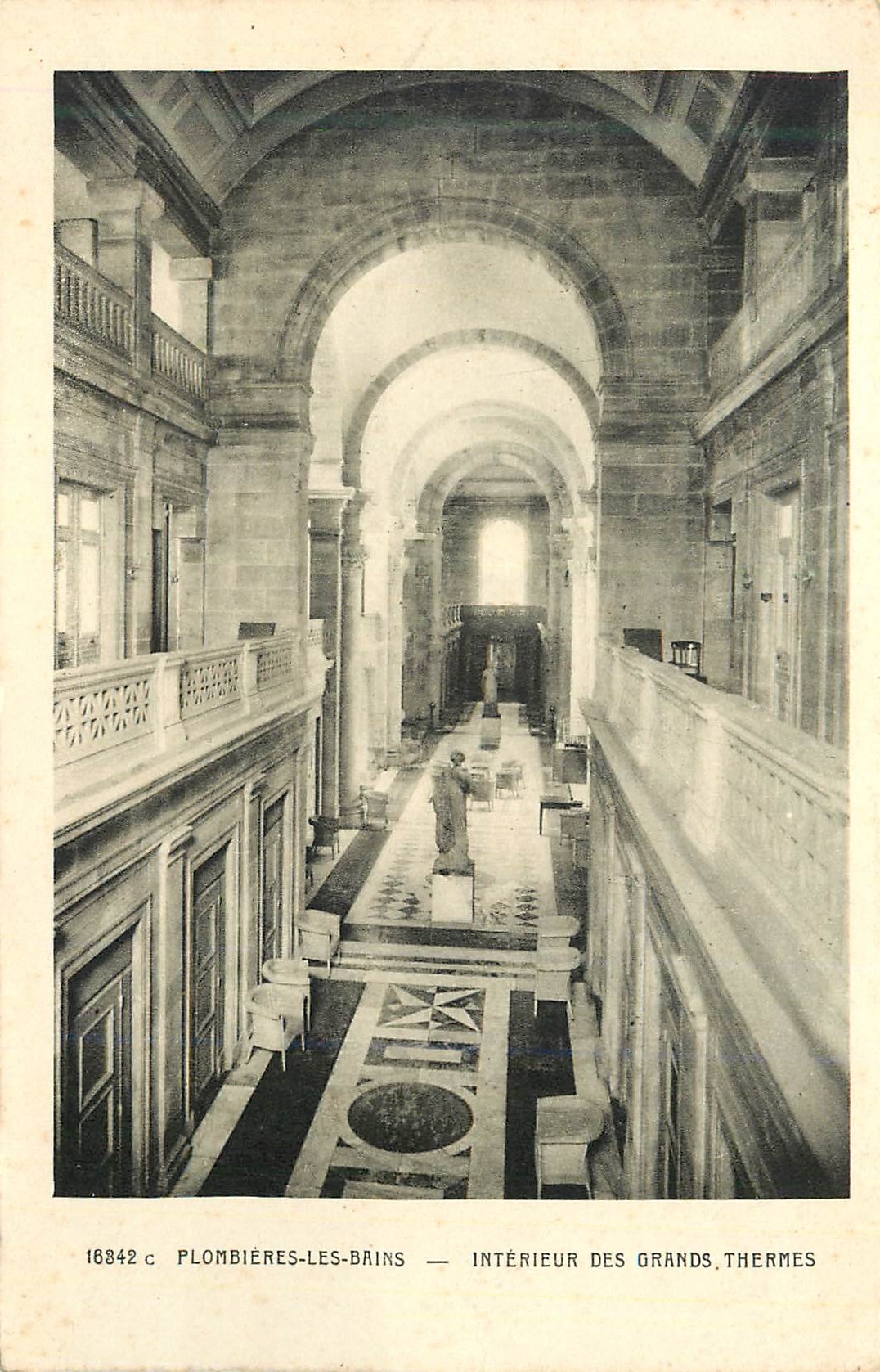 Plombières-les-Bains — Intérieur des Grands Thermes — Édition Chr. Renaud, Plombières-les-Bains
