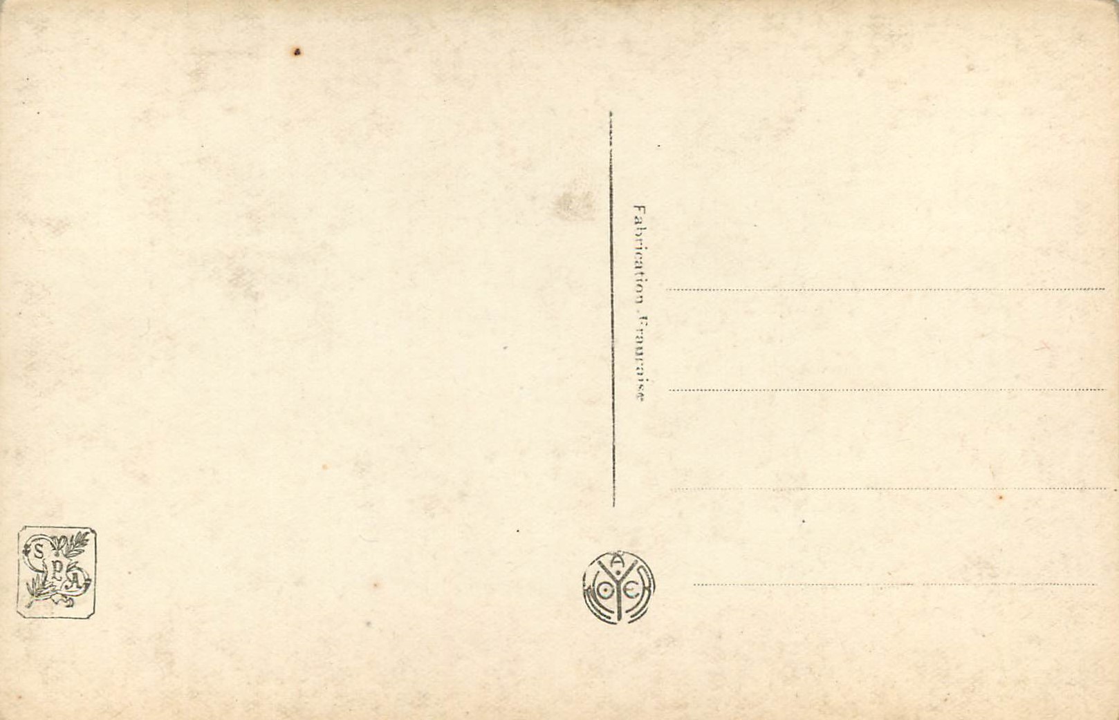 CPA Salon du Petit Palais 1918  — Verso
