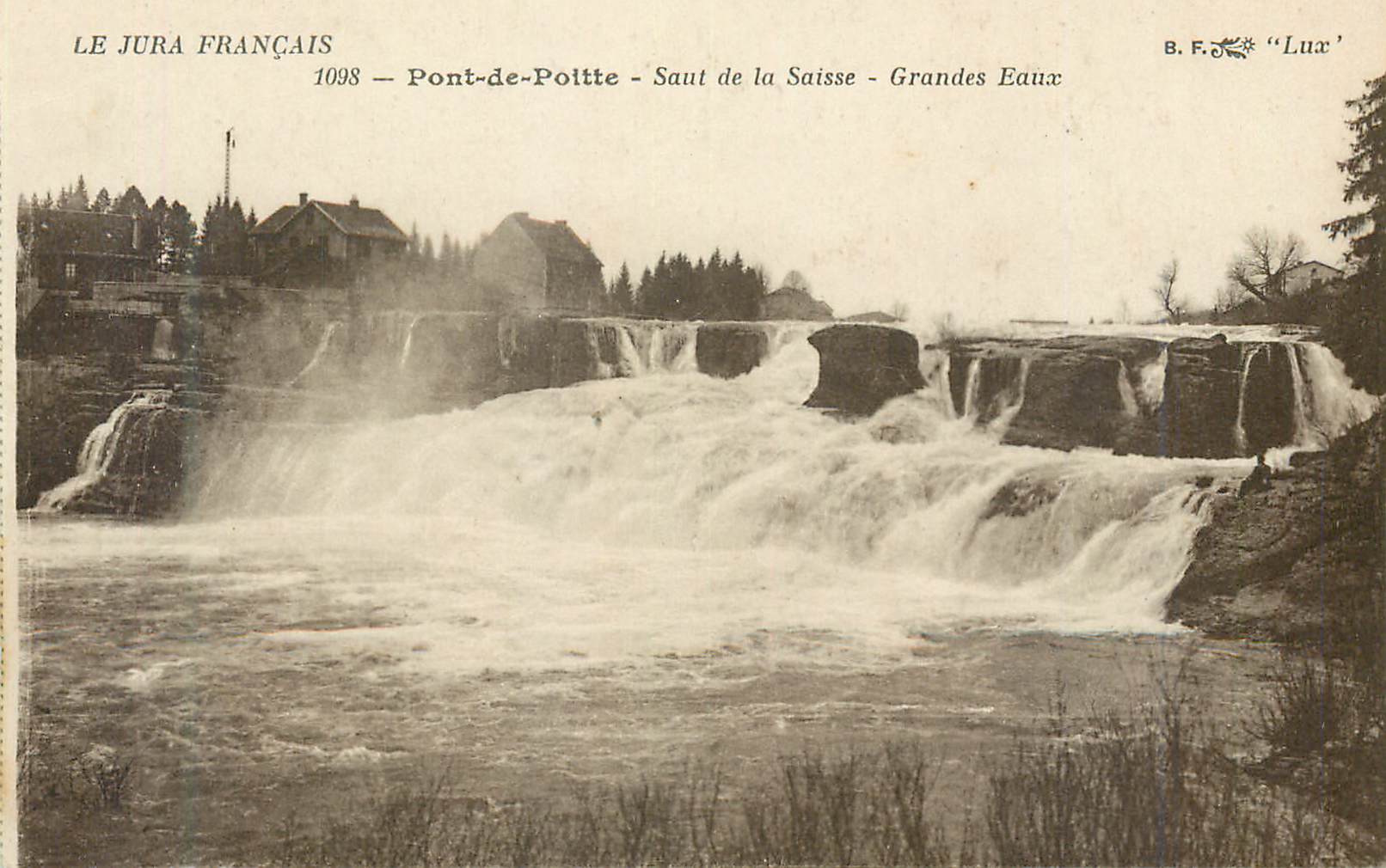 CPA Pont de Poitte Saut de la Saisse Grandes Eaux 
