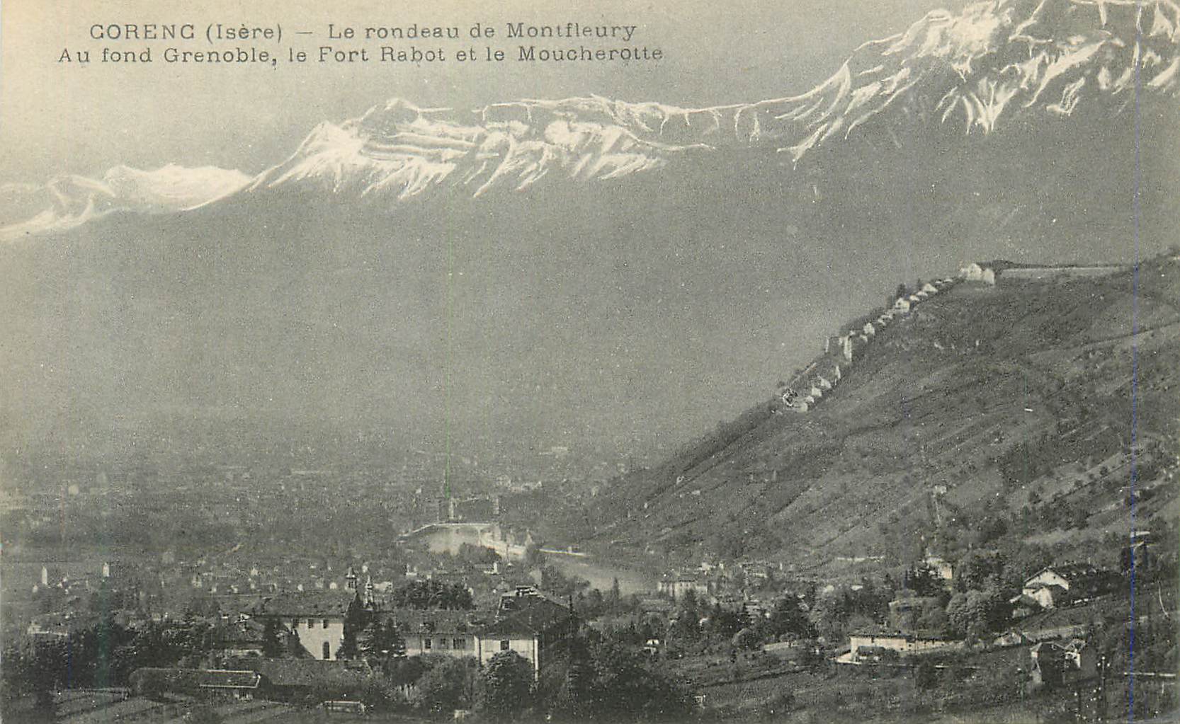 Coreng (Isère) — The Rondreau de Montfleury — In the background Grenoble, Fort Rabot and Moucherot