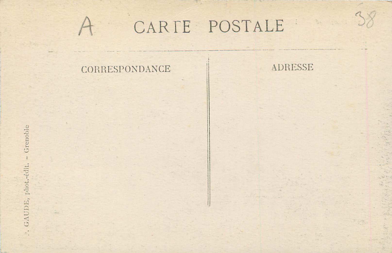 Vizille — La Rampe de Laffrey et la vallée de la Romanche — GAUDE, Grenoble — Rückseite