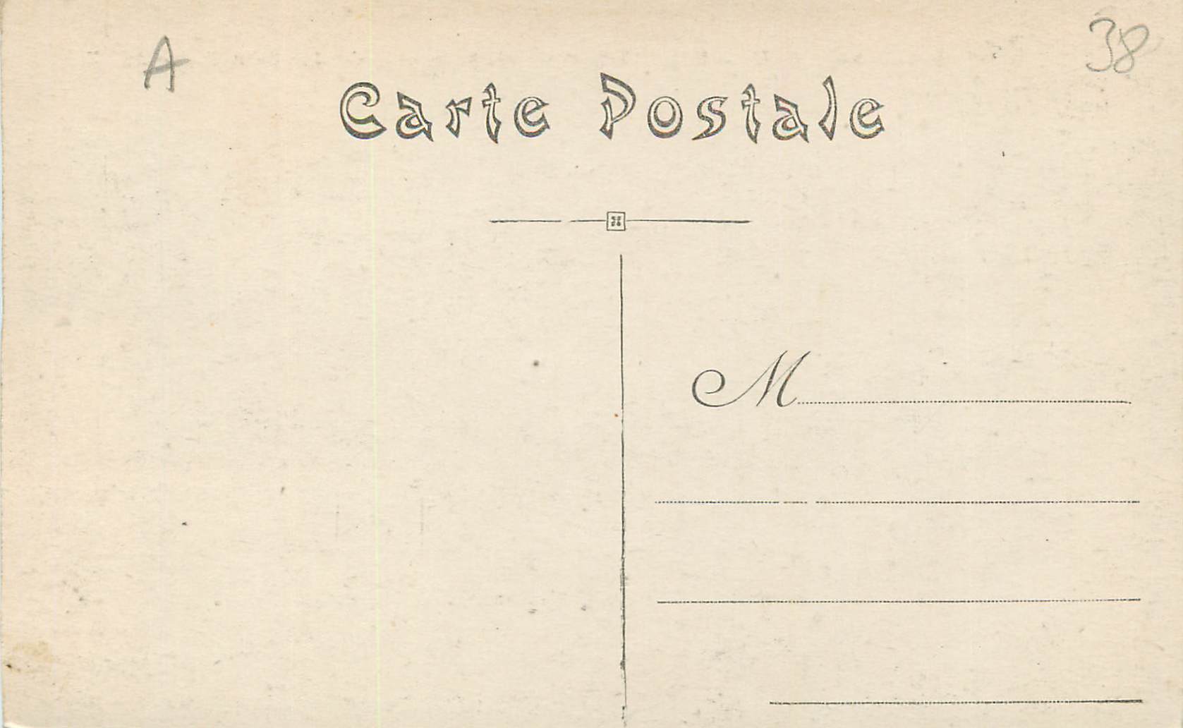 CPA Dauphine Bourg d'Oisans Vue generale et la Chaine de Belledonne  — Rückseite