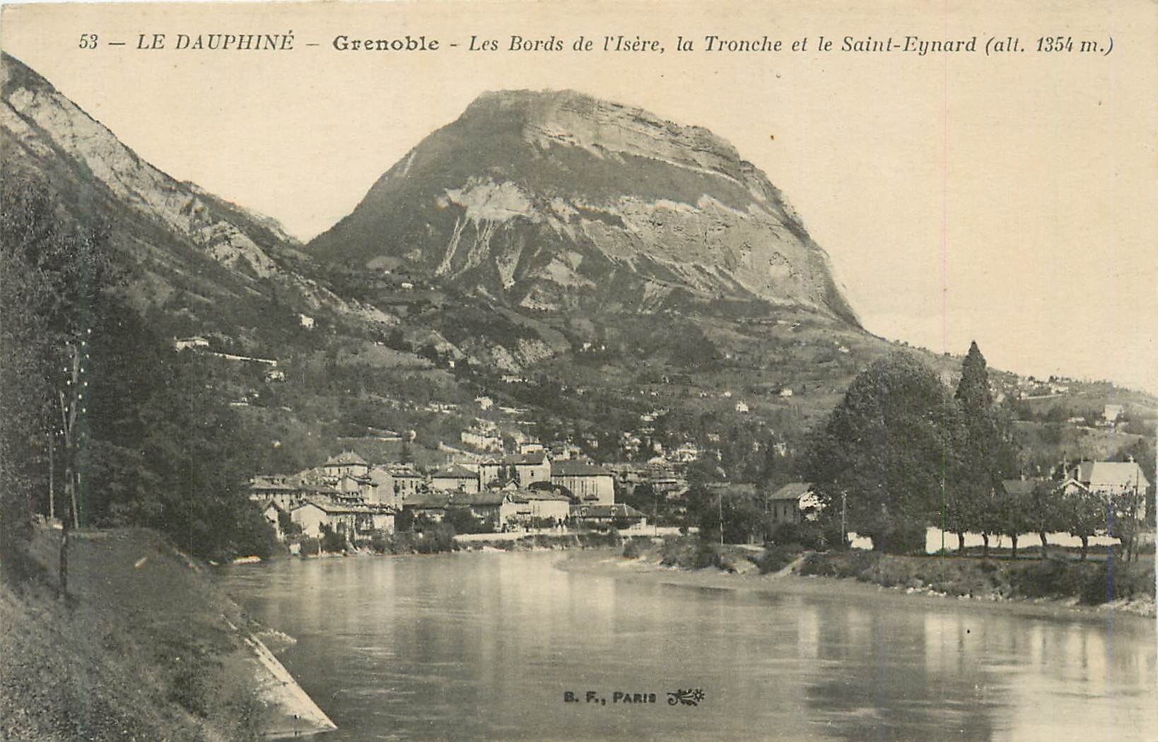 CPA Le Dauphine Grenoble Les Bords de l'Isere la Tronche et le Saint Eynard 