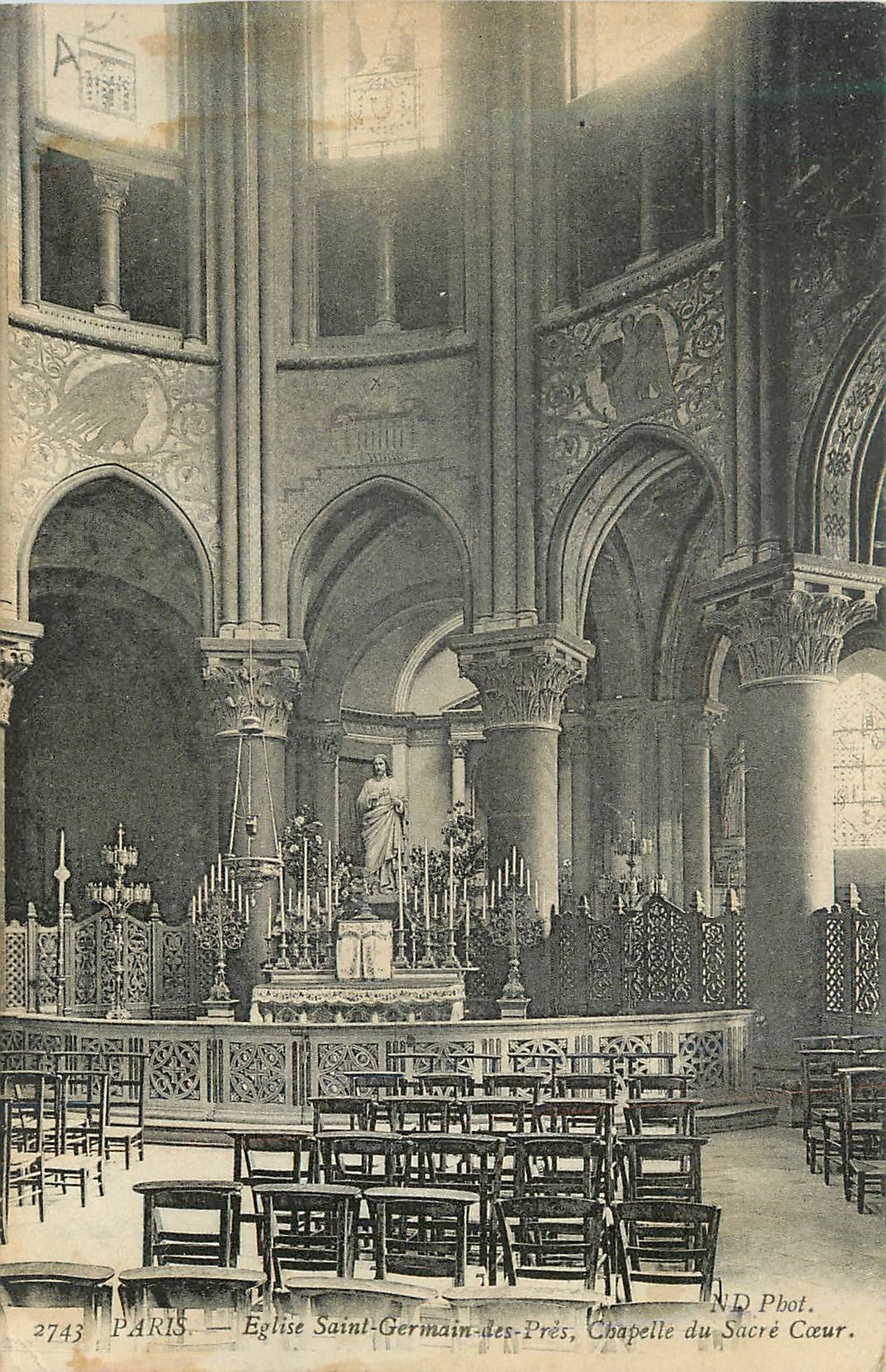 CPA Paris Eglise Saint Germain des Pres Chapelle du Sacre Coeur 