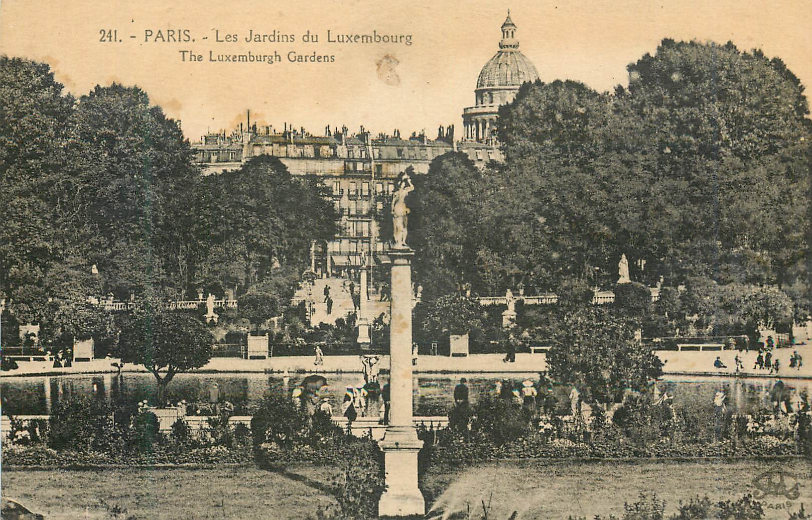 CPA Paris Les jardins du Luxembourg 
