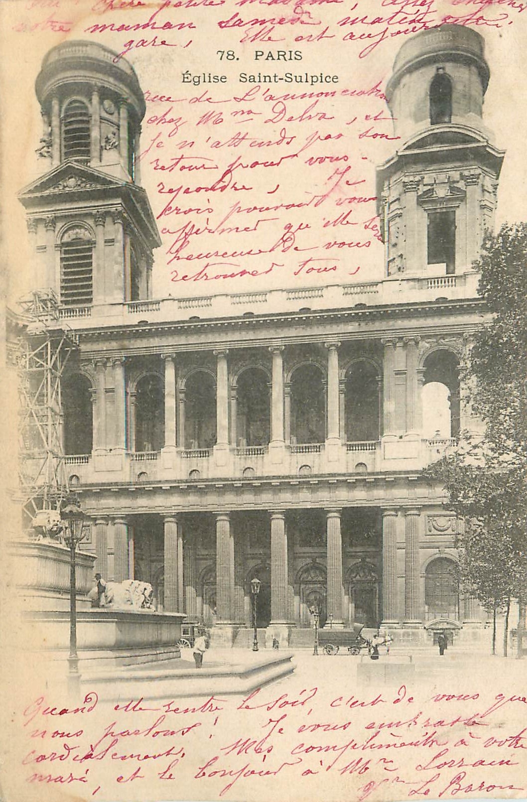 CPA Paris Eglise Saint Sulpice (carte 1900)