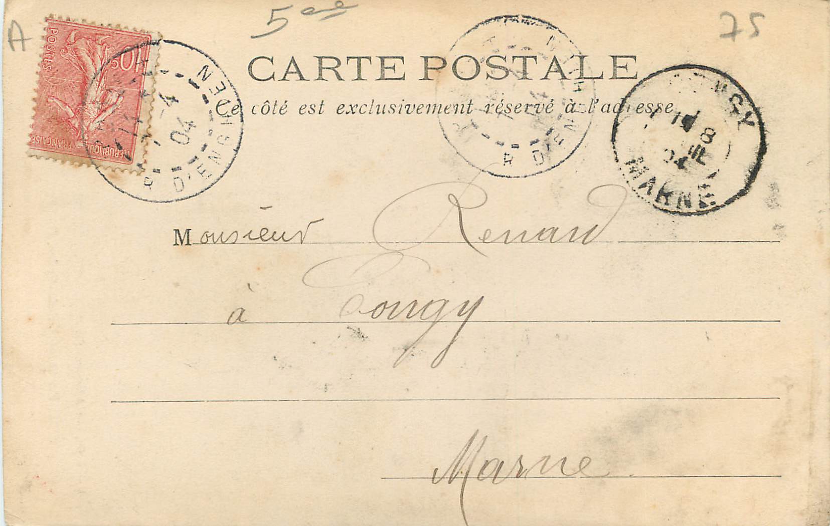 CPA Paris Val de Grace Rue Saint Jacques  — Verso