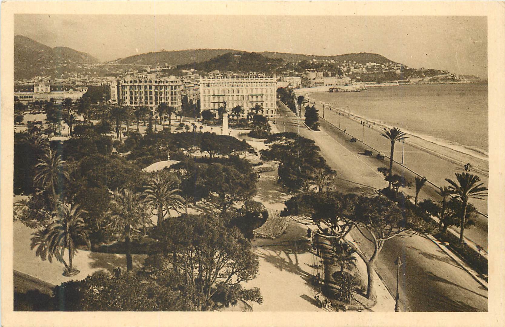 CPA Nice Les Jardins Albert et le Quai des Etats Unis 