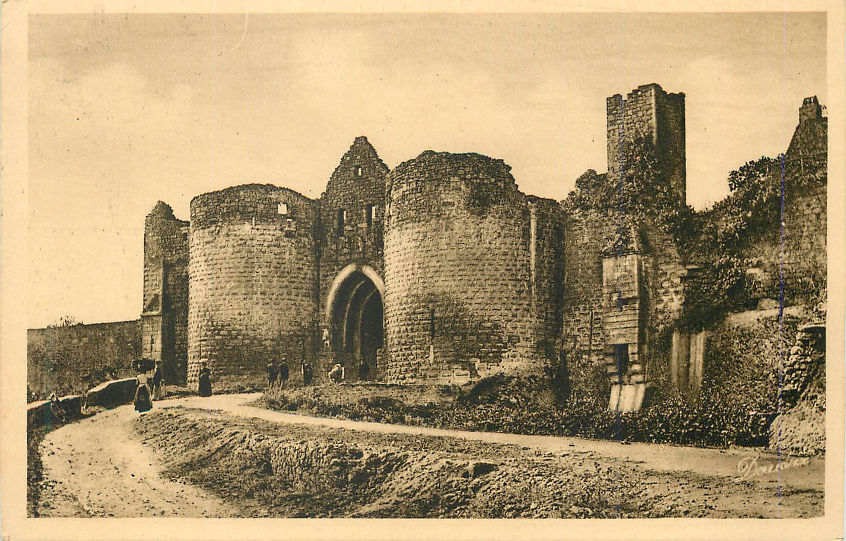 CPA Domme En Sarladais Porte des Tours 