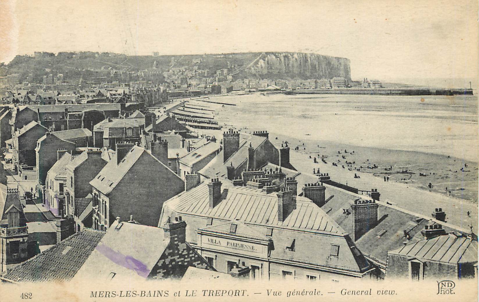 CPA Mers les Bains et le Treport Vue generale 