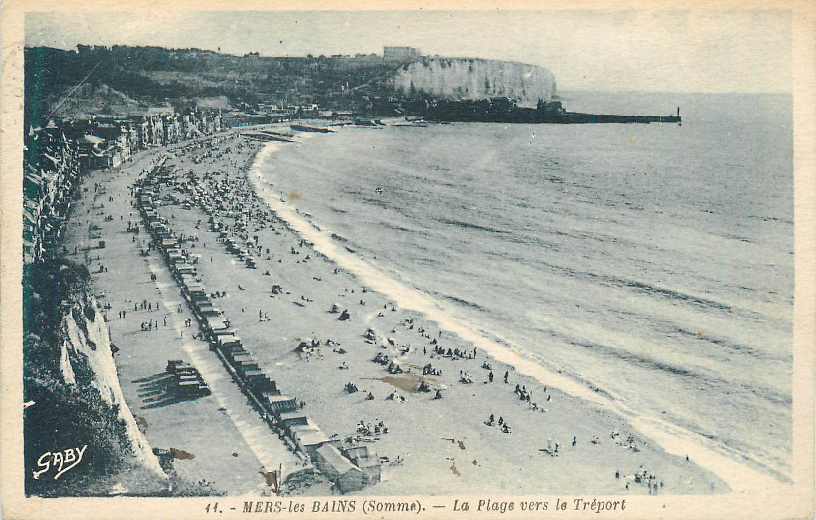 CPA Mers les Bains Somme La Plage vers le Treport 
