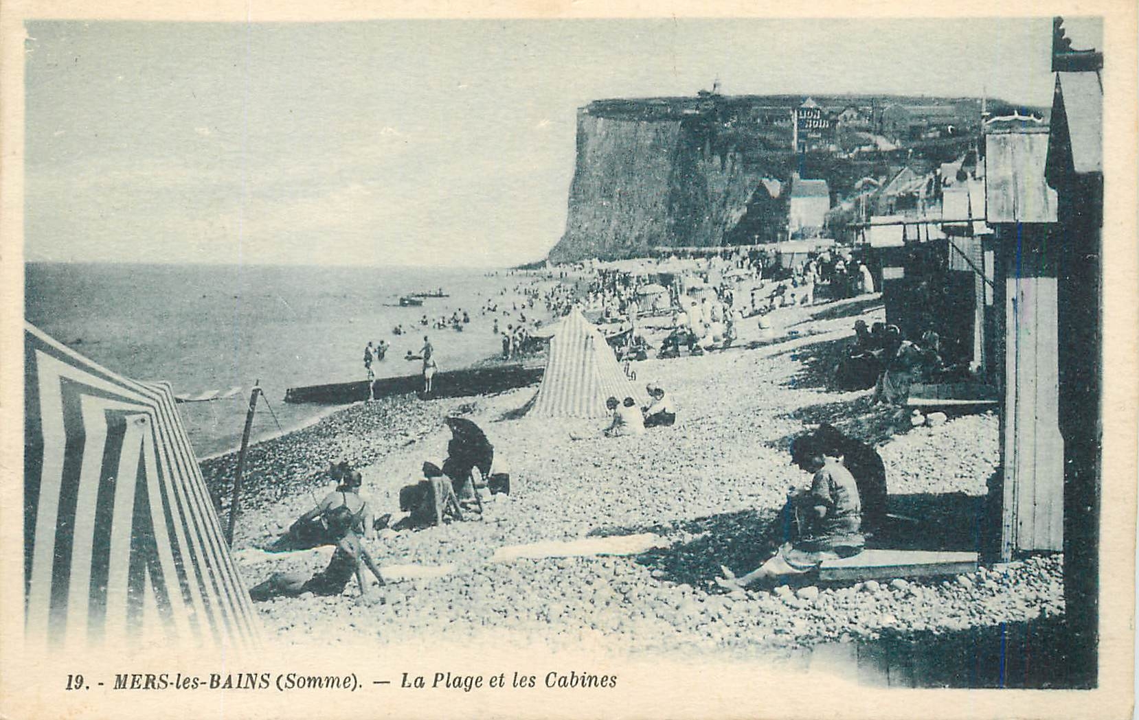 CPA Mers les Bains Somme La Plage et les Cabines 