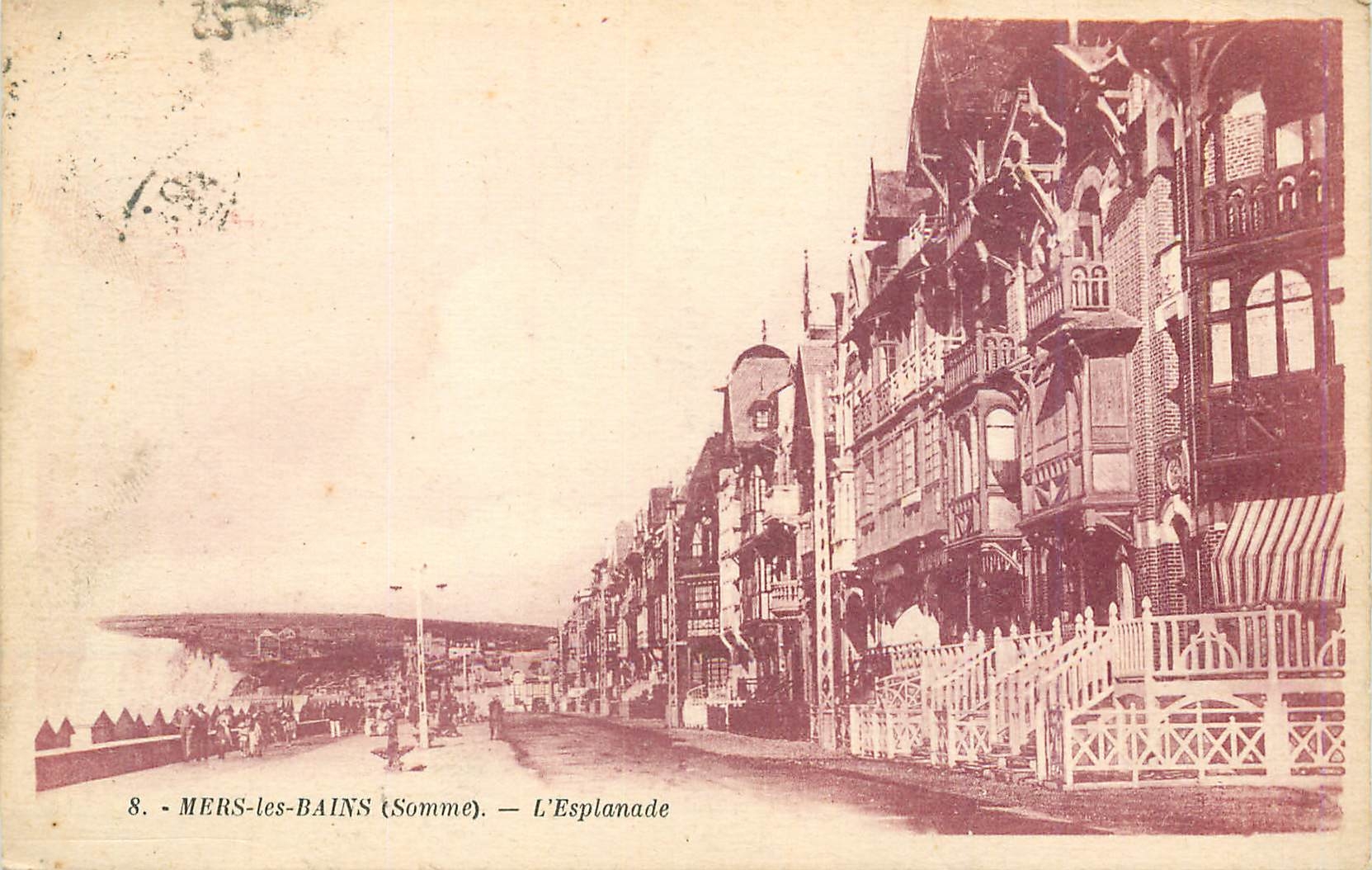 CPA Mers les Bains Somme L Esplanade 
