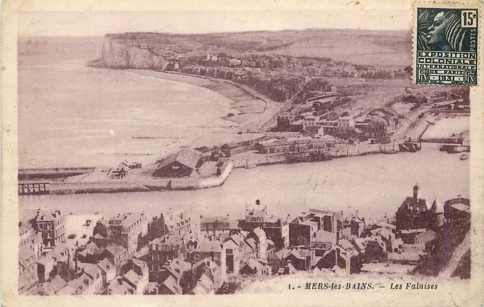 CPA Mers les Bains Les Falaises 