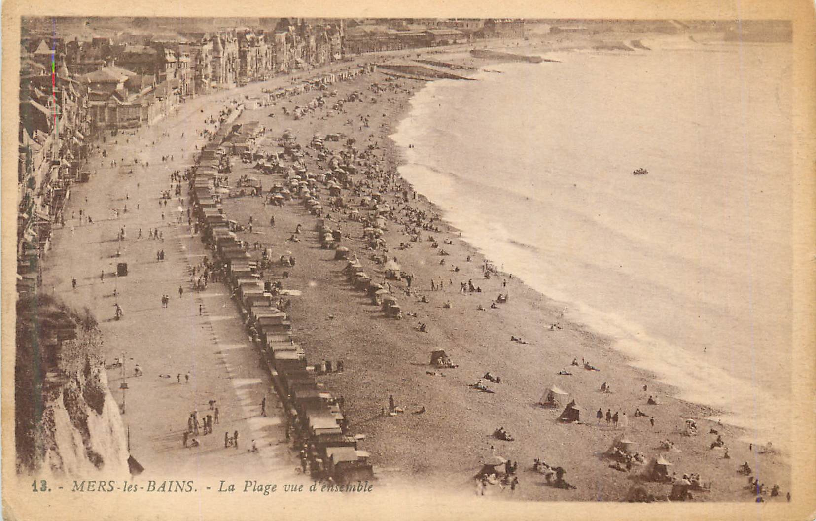 CPA Mers les Bains La Plage vue d ensemble 