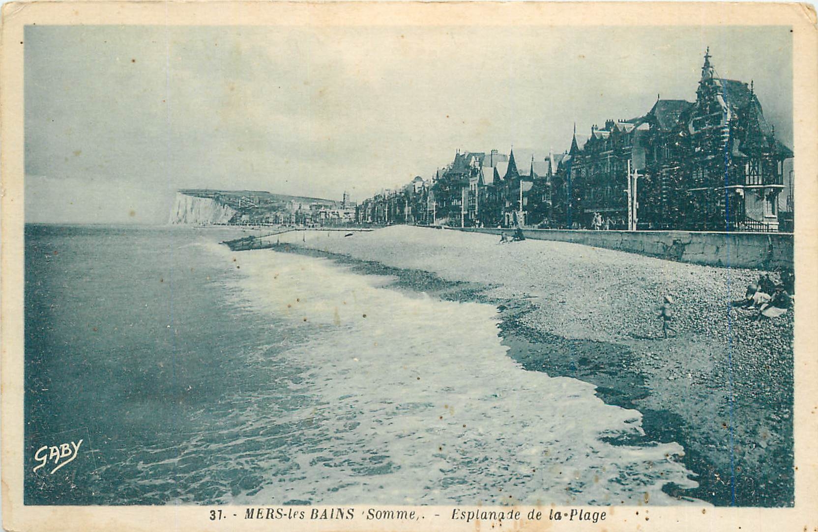 CPA Mers les Bains Somme Esplanade de la Plage 