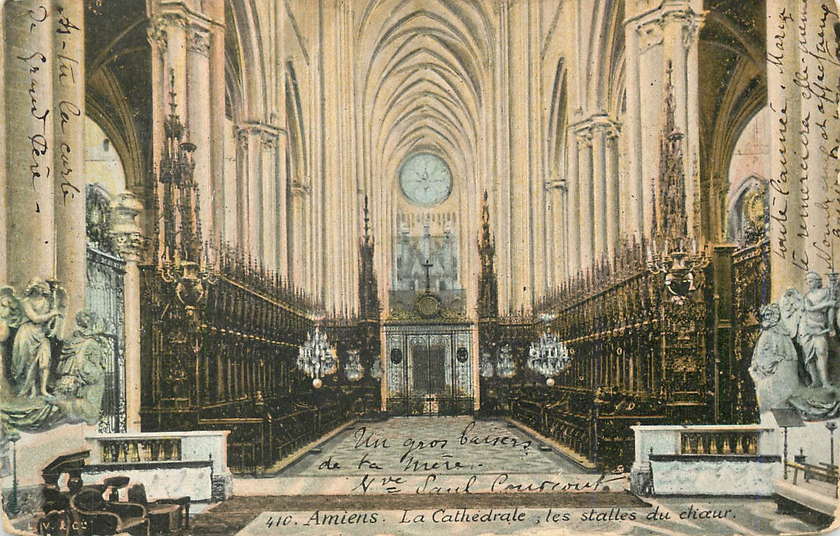 CPA Amiens La Cathedrale les stalles du choeur 