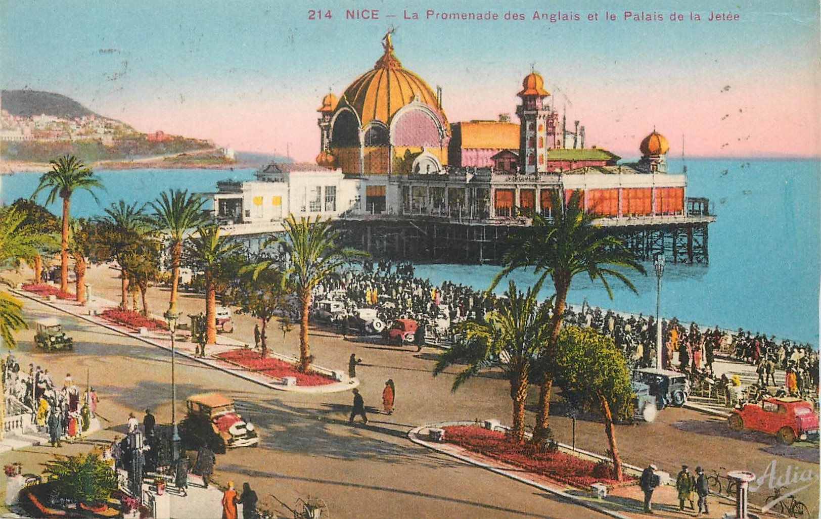 CPA Nice La Promenade des Anglais et le Palais de la Jetee 