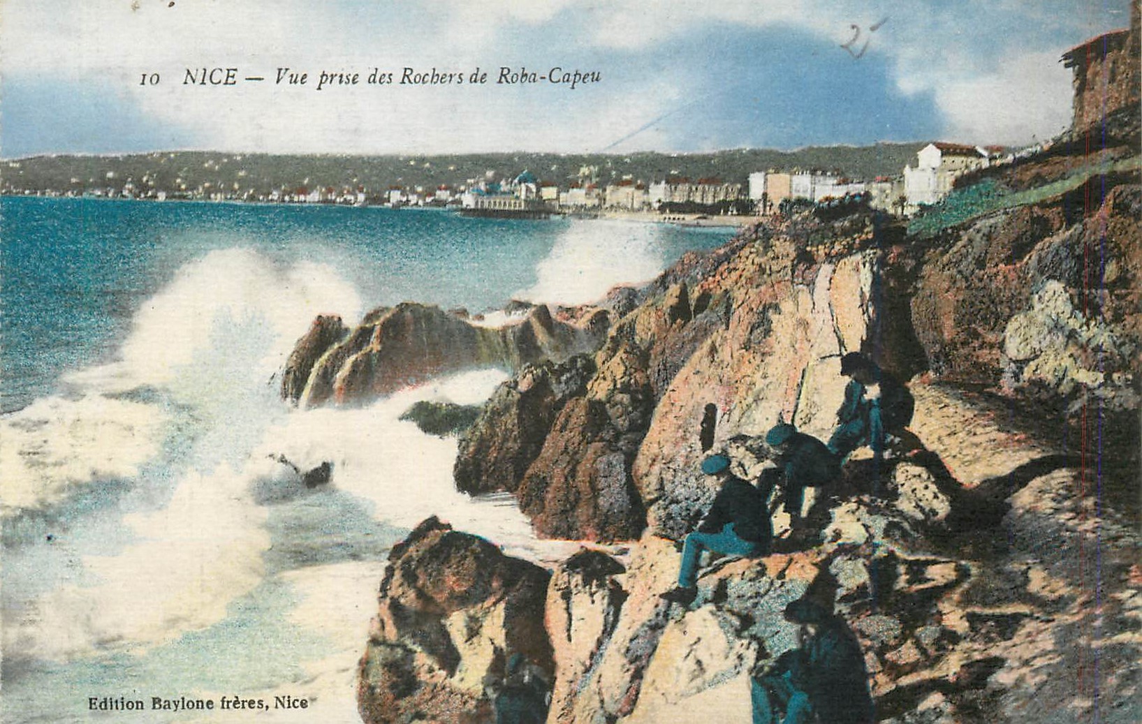 CPA Nice Vue prise des Rochers de Raba Capeau 