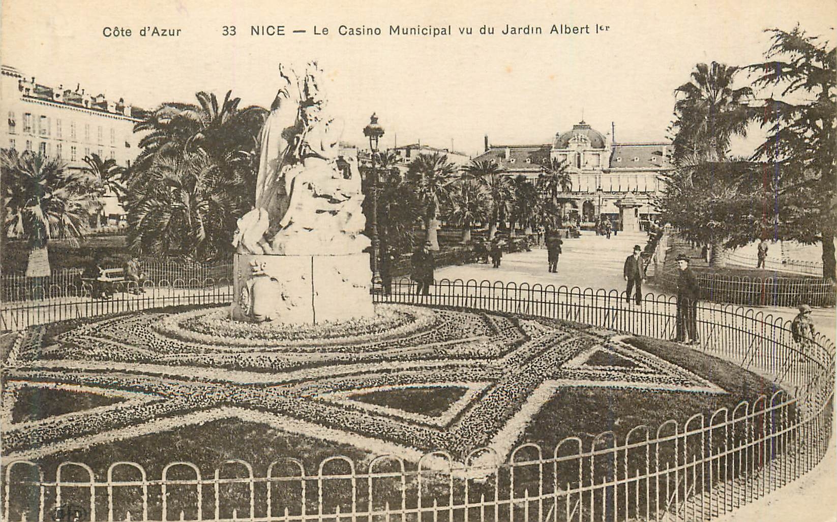 CPA Nice Le Casino Municipal vu du Jardin Albert 