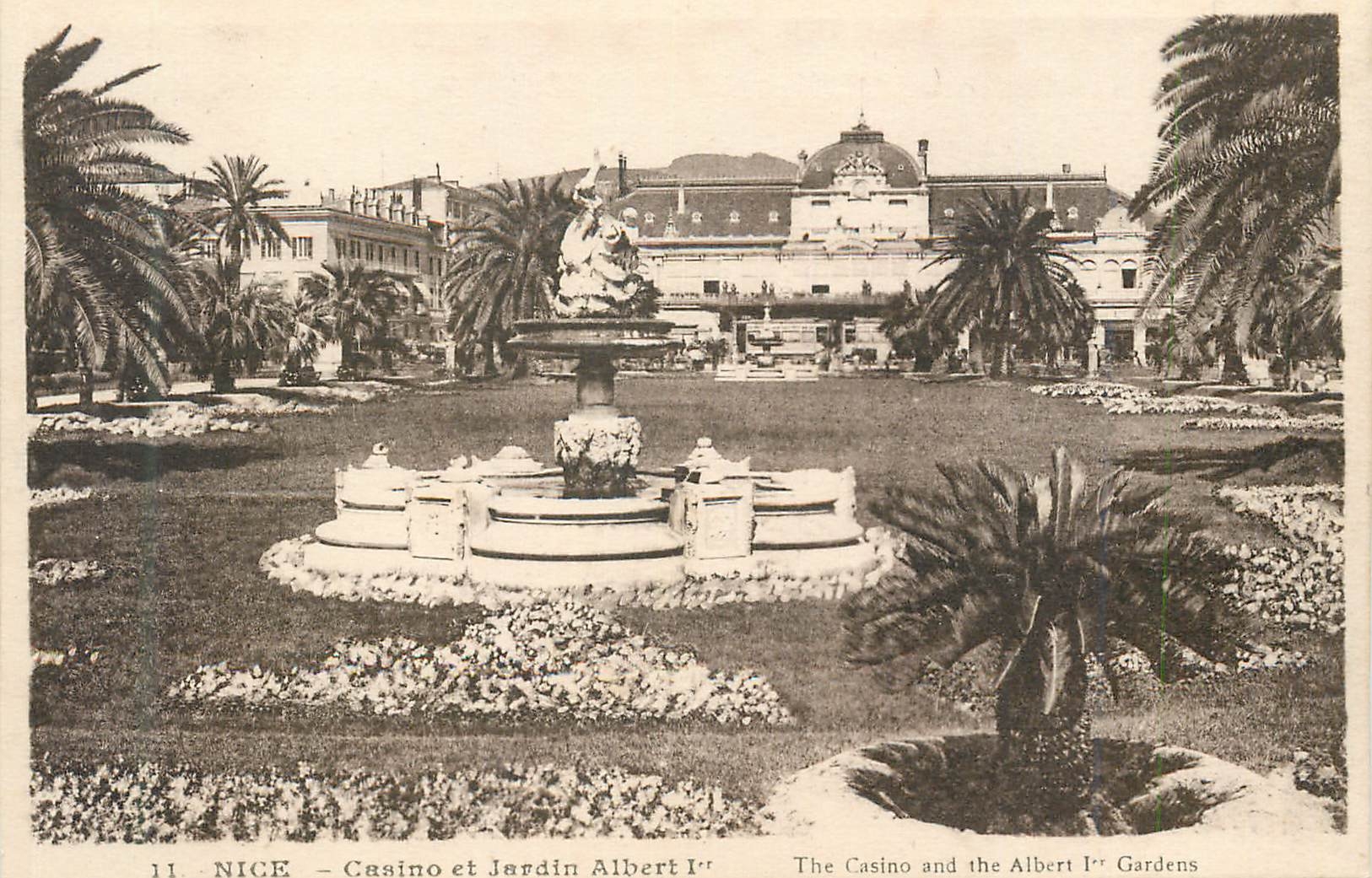 CPA Nice Casino et Jardin Albert 1er