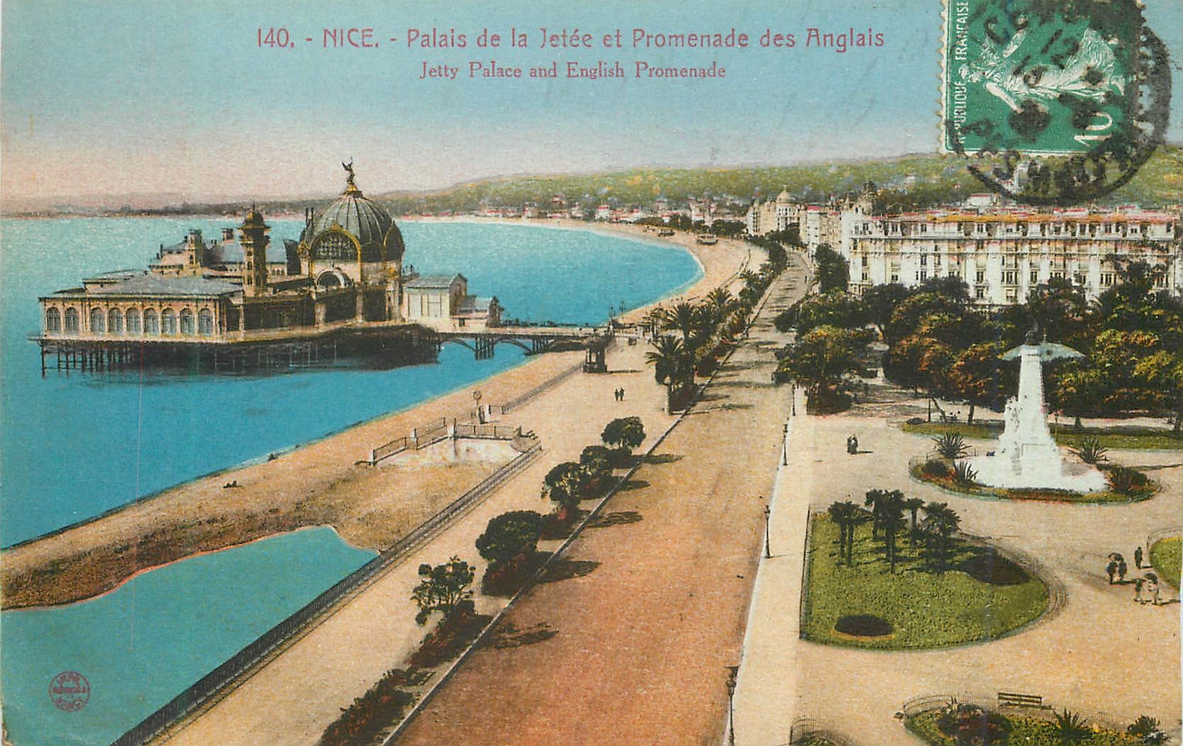 CPA Nice Palais de la Jetee et Promenade des Anglais 
