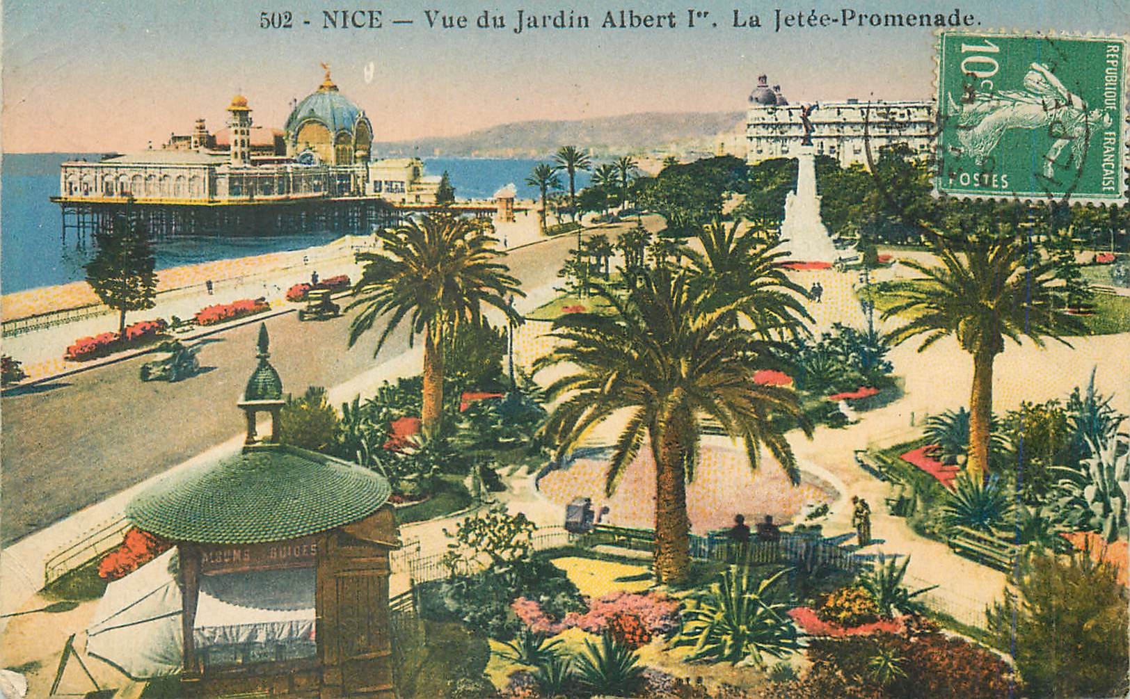 CPA Nice Vue du Jardin Albert La Jetee Promenade 