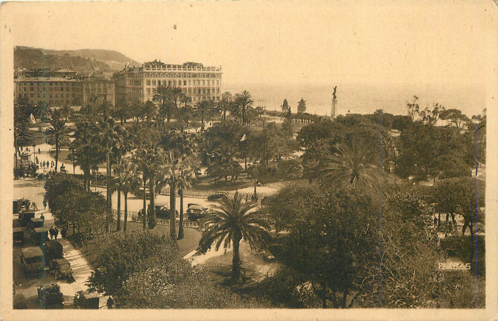 CPA Nice Hotel Volnay Jardin du Roi Albert Face a la mer 