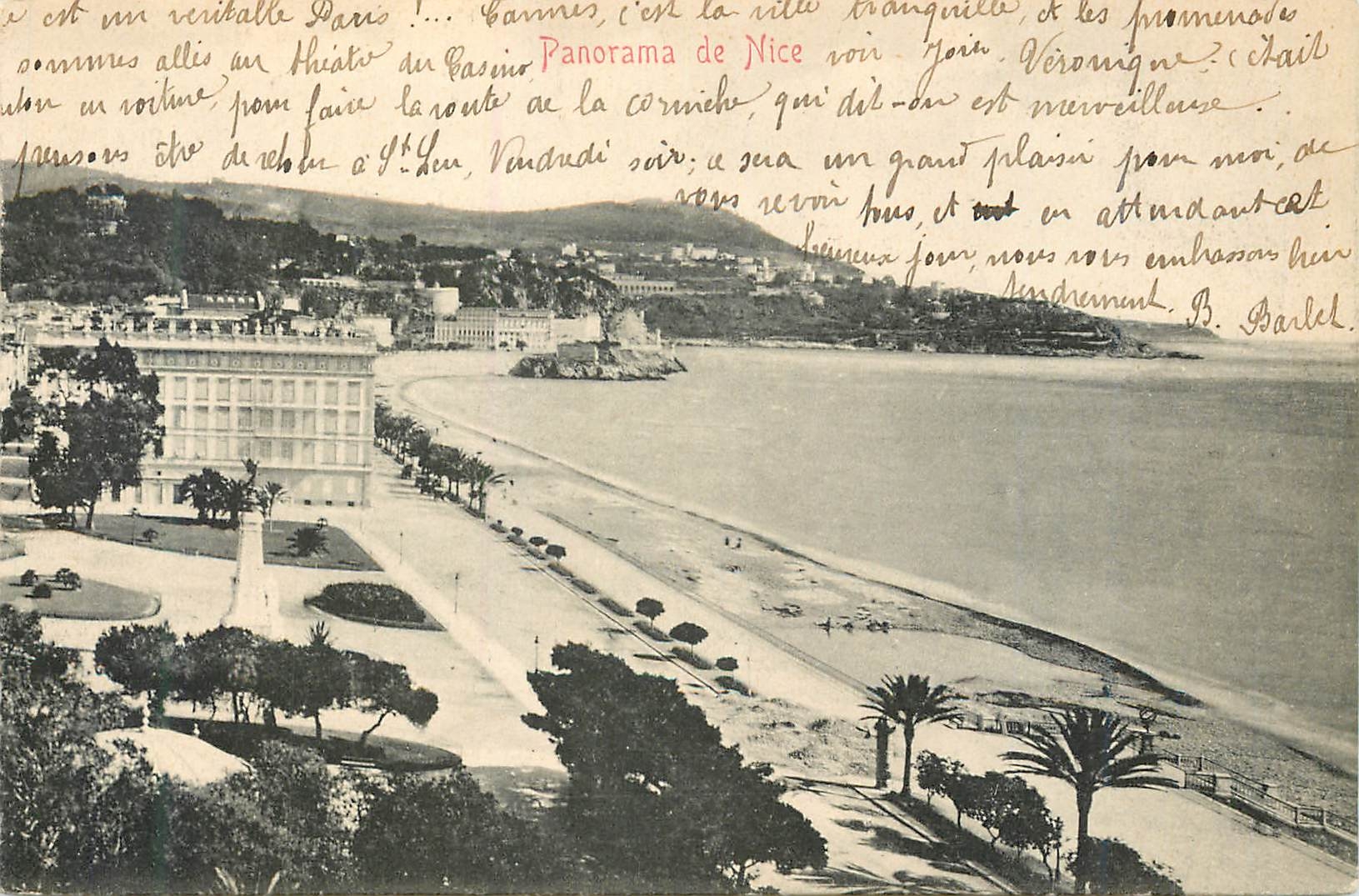 CPA Panorama de Nice 