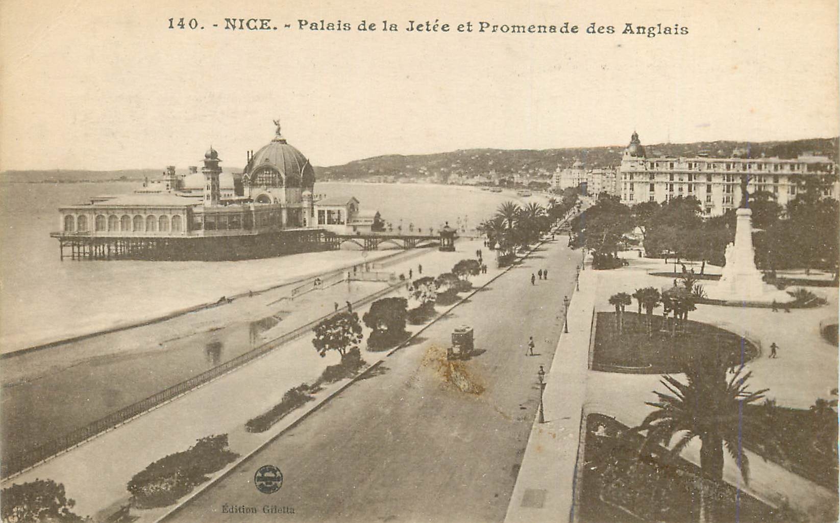 CPA Nice Palais de la Jetee et Promenade des Anglais 