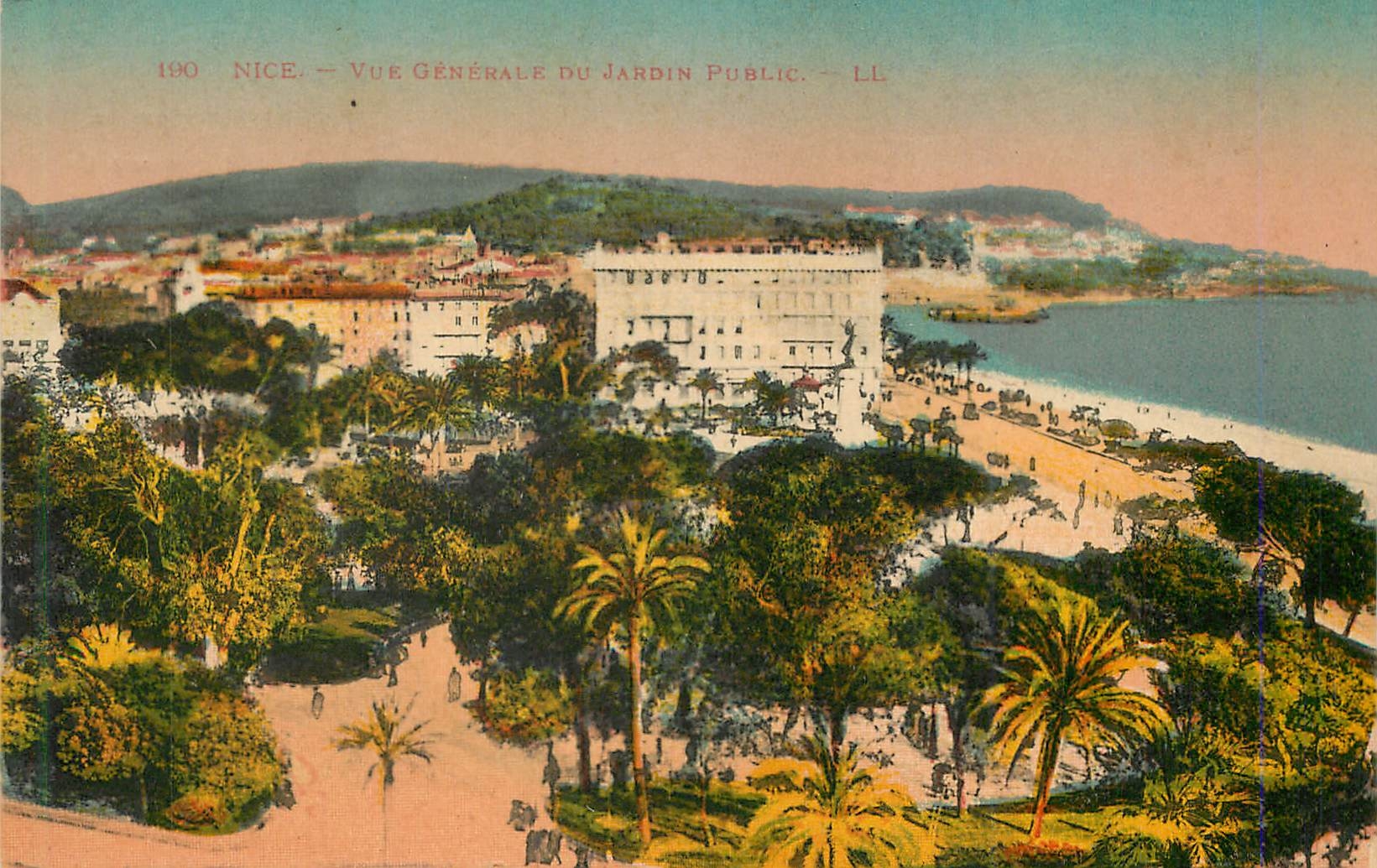CPA Nice Vue generale du Jardin Public 