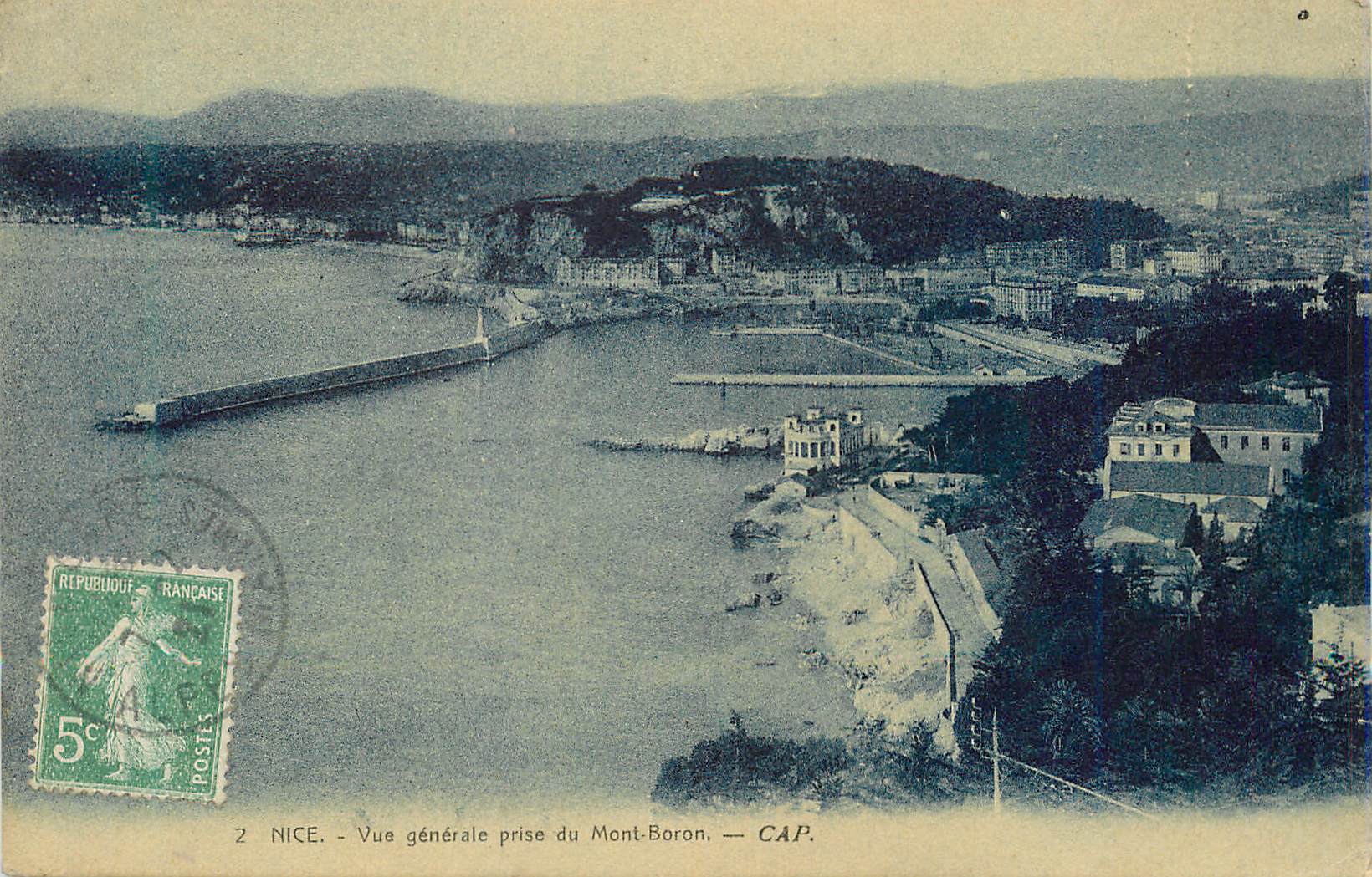 CPA Nice Vue generale prise du Mont Boron 